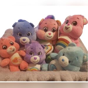 Care Bears Plush Lot of 6 Cheer, togetherness New, Daydream Bears More & Dvd